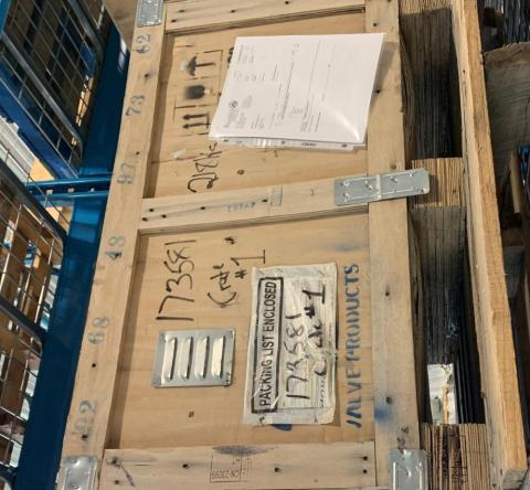 Outside crate