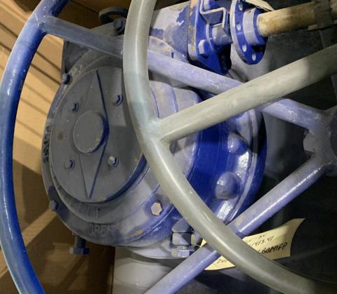 Valves inside crate